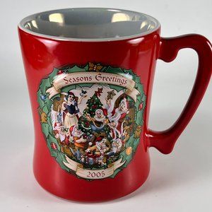 Christmas Holiday Snow White Coffee Cup Mug 3D Walt Disney World Disneyland